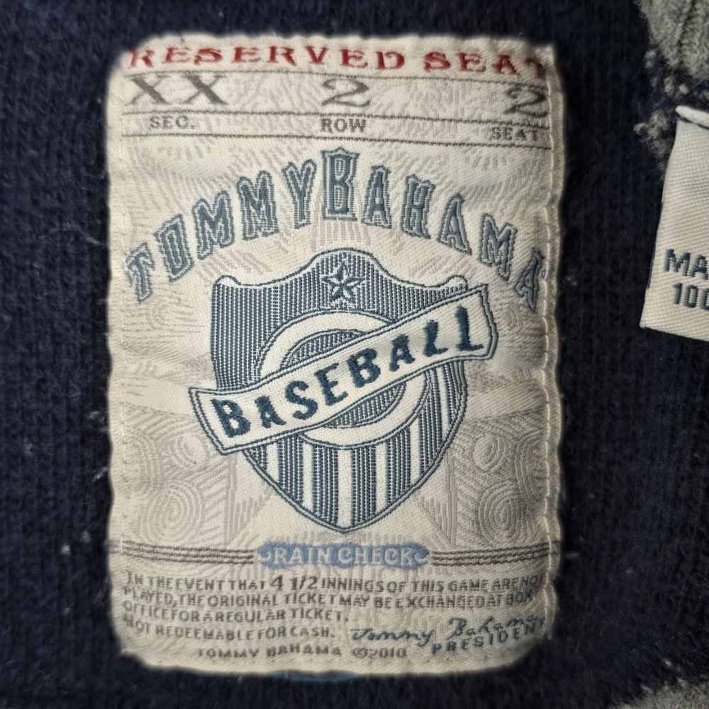New York Yankees Sweatshirt Mens XL Blue MLB Baseball Tommy Bahama Quarter Zip - Picture 12 of 16
